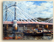 Painting of Albert Bridge in London
