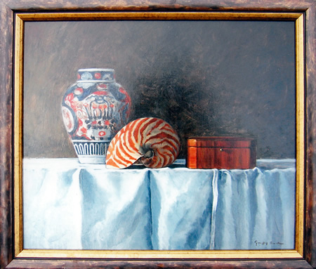 Still Life with Shell and Jar