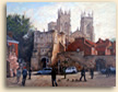 Painting of Bootham Bar in York